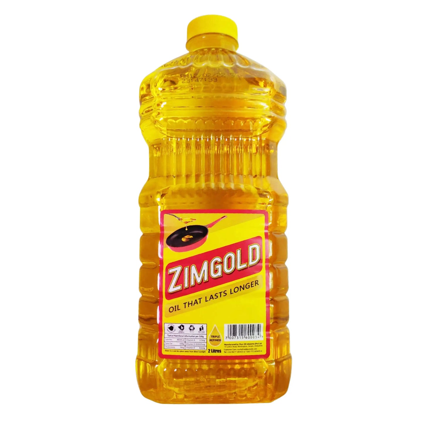 Zimgold cooking oil 2L - Fresh in a Box