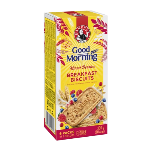 Bakers Good Morning Breakfast Biscuits Assorted Flavours 300g
