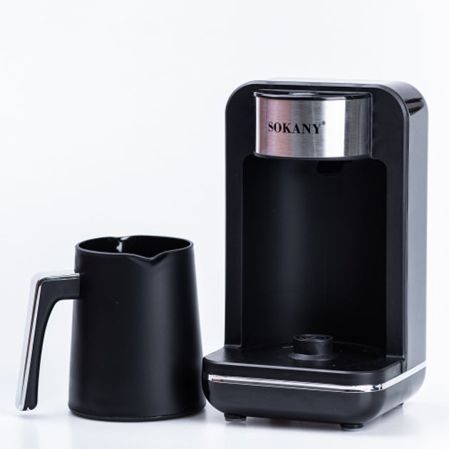 Sokany SK-0137 Turkish Coffee Maker - 550W, Sleek Black Design