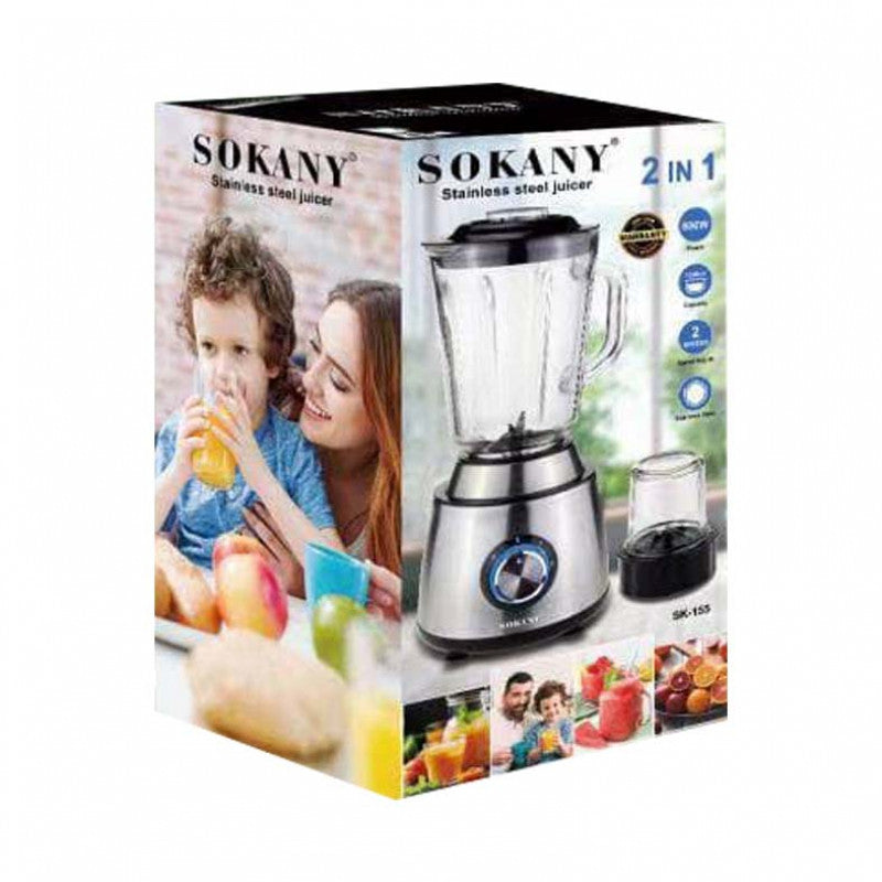 Sokany Blender Multiple Speeds Multi-Purpose 1.5L Sk-155