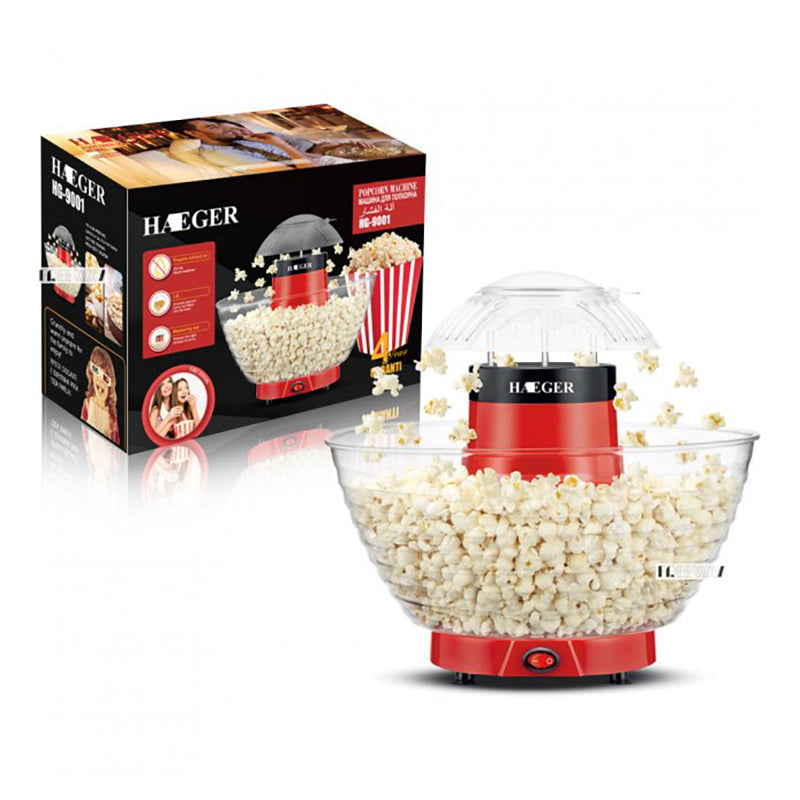 Haeger HG-9001 Electric Popkorn Maker 1200W Mini Popkorn Maker