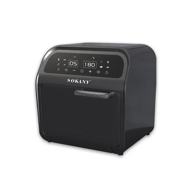 Sokany SK-8032 Air Fryer: Black, Non-Stick Basket, 30 Min Timer, 90-200°C Temp, 16L Capacity, 2500W Power, Touch Screen