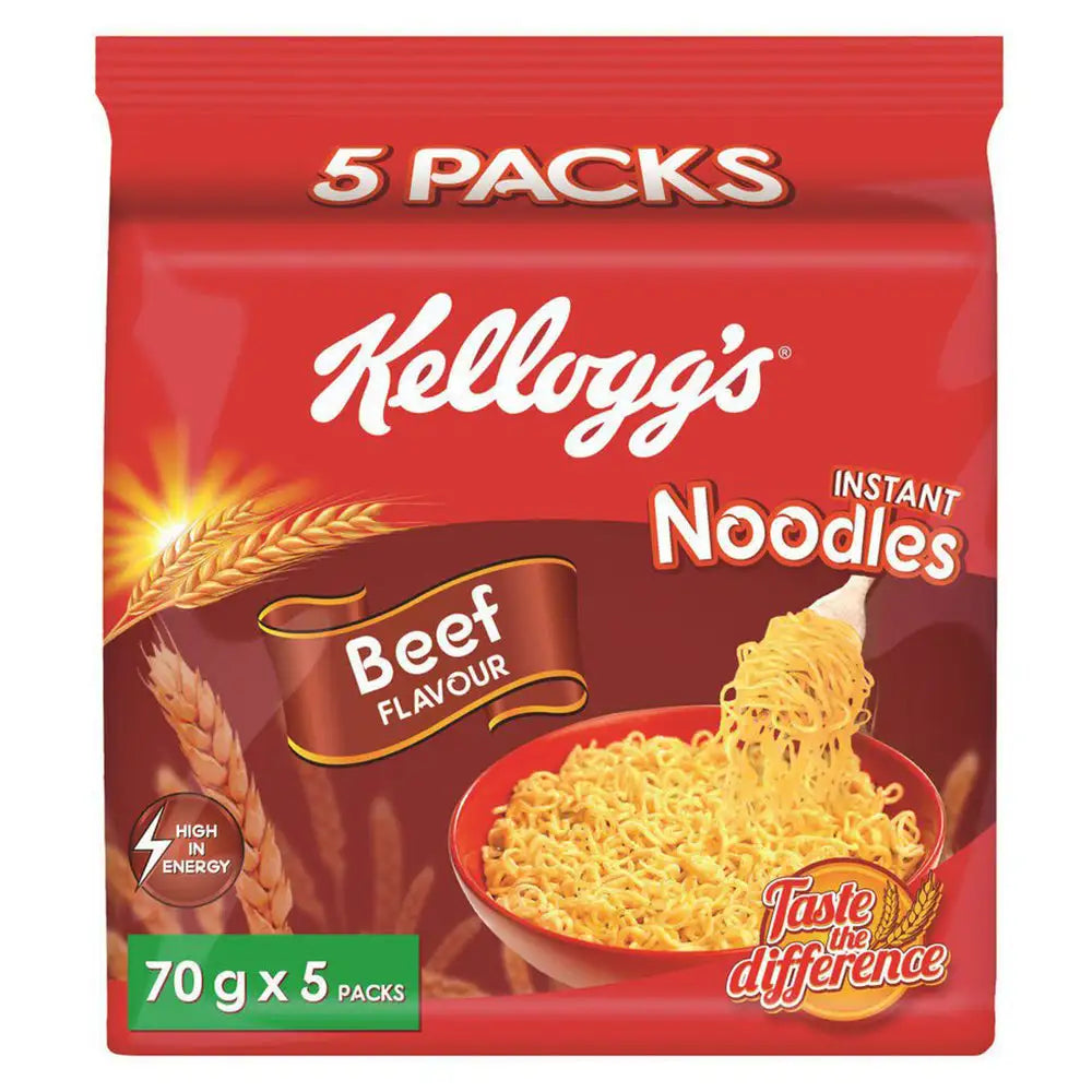 Kellogs Beef Instant Noodles Prepack (Pack of 5) - Fresh in a Box